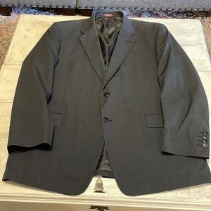 ADOLFO charcoal gray pin striped sport coat, size 48R. Brand new condition.